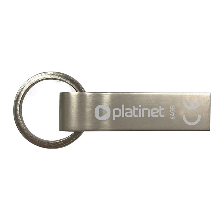 Metallo impermeabile Flash Disk USB 64GB cromo opaco