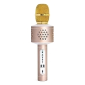 Microfono karaoke 6W/5V 1500 mAh Bluetooth dorato