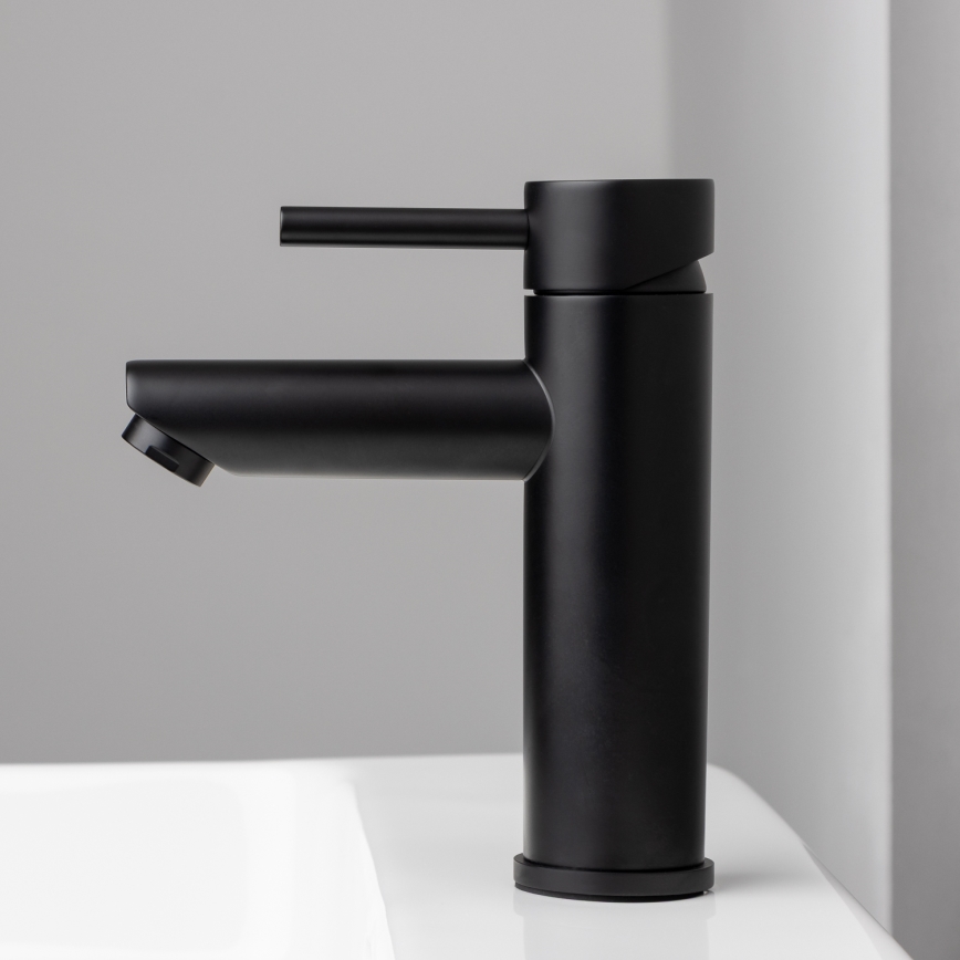 Miscelatore per lavabo RINGSTED 17,8 cm nero opaco