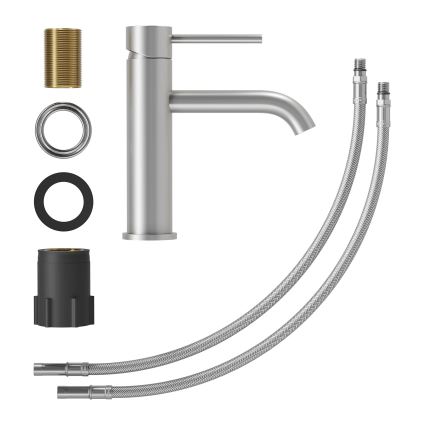 Miscelatore per lavabo SOVANG 18,3 cm in acciaio inox spazzolato