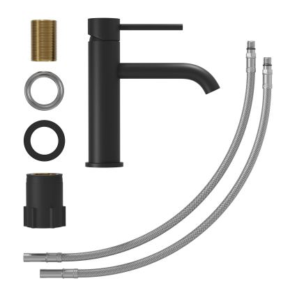 Miscelatore per lavabo SOVANG 18,3 cm nero opaco