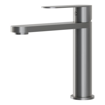 Miscelatore per lavabo TARNBY 17,3 cm, grigio con verniciatura a polvere