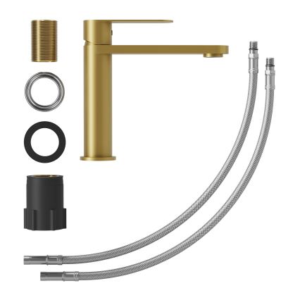 Miscelatore per lavabo TARNBY 17,3 cm in ottone spazzolato