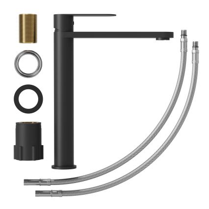 Miscelatore per lavabo TARNBY 27,3 cm nero opaco