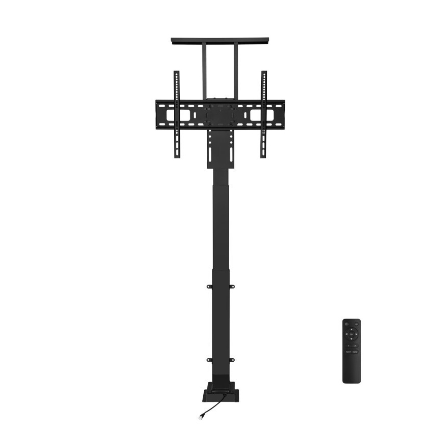 MK FLORIA MKF-19DM648 - Supporto a pavimento per TV 37-65 nero SCHUKO + telecomando