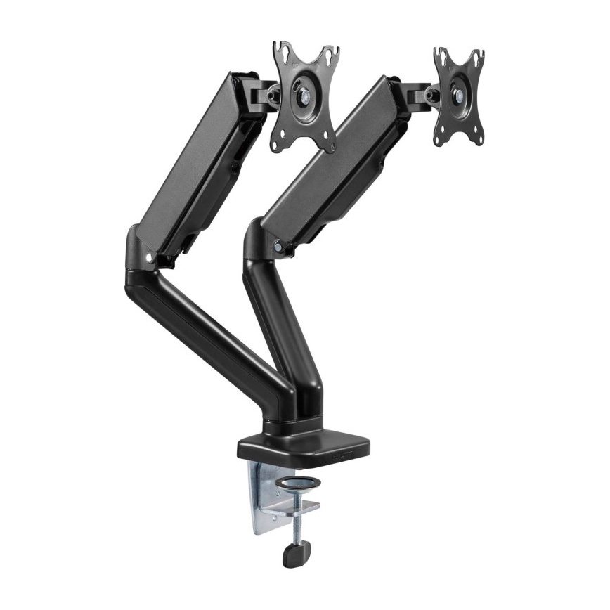 MK FLORIA MKF-21DP113S2 - Supporto regolabile per due monitor da 32 nero