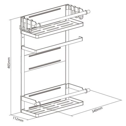 MK FLORIA MKF-21MG01W - Organizzatore magnetico  46,5x34 cm bianco