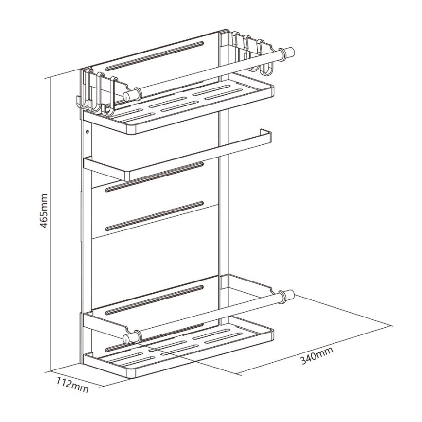 MK FLORIA MKF-21MG01W - Organizzatore magnetico  46,5x34 cm bianco