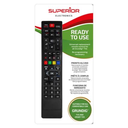 MK FLORIA Superior +TC UNI TV Grundig - Ricambio telecomando per TV brand Grundig 2xAAA