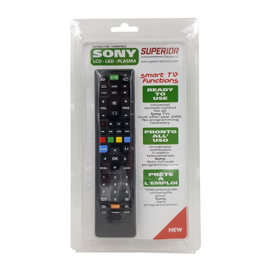 MK FLORIA Superior +TC UNI TV SONY - Telecomando di ricambio per TV SONY