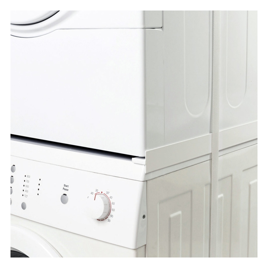 MK FLORIA Superior Tower Slim - Elemento intermedio per lavatrice e asciugatrice 66 cm, bianco