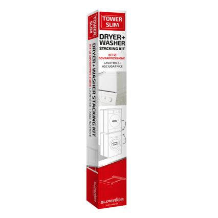 MK FLORIA Superior Tower Slim - Elemento intermedio per lavatrice e asciugatrice 66 cm, bianco