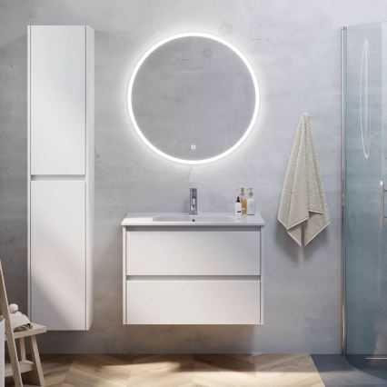 Mobile bagno con lavabo MOLDE 80 cm bianco