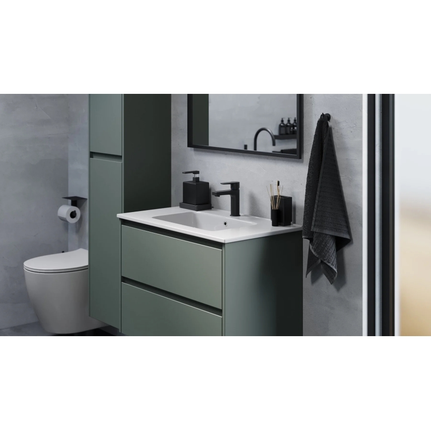 Mobile bagno con lavabo MOLDE 80 cm verde