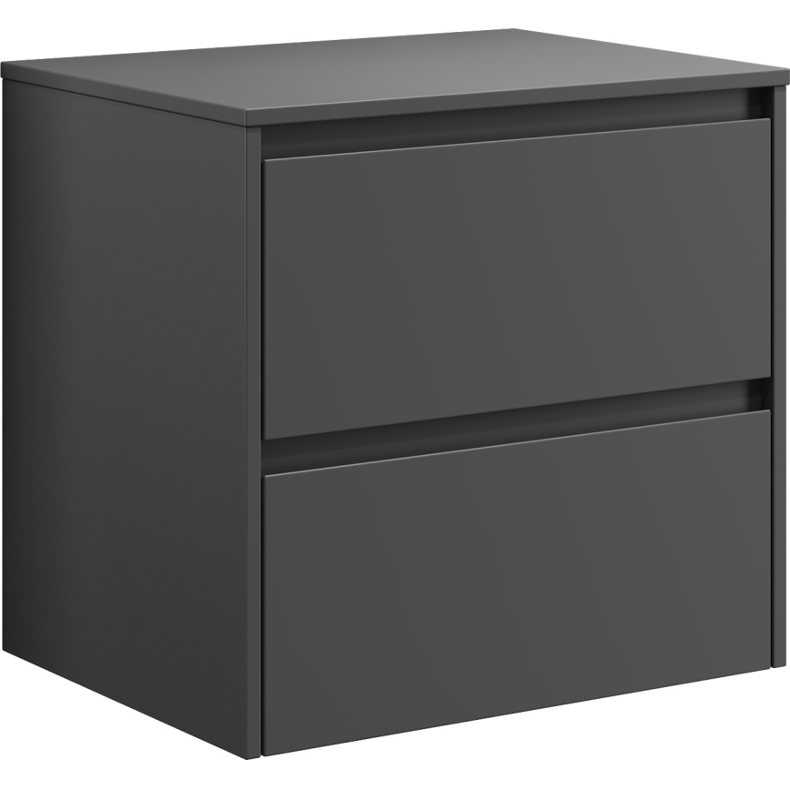 Mobile bagno con lavabo TRONDHEIM/DRAMMEN 60x57x46 cm antracite/bianco