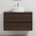 Mobile bagno con lavabo TRONDHEIM/VIKEDAL 90x57x46 cm noce/bianco