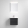 Mobile bagno con lavabo VIGO + specchio da parete con retroilluminazione LED/10W/230V IP44, nero