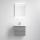 Mobile bagno con lavabo VIGO + specchio da parete retroilluminato a LED/10W/230V IP44 grigio