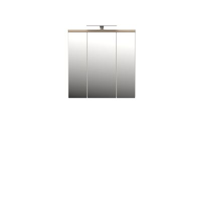 Mobile bagno sospeso con specchio VENOM bianco/rovere sonoma