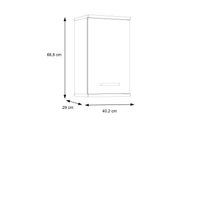 Mobile bagno sospeso VENOM antracite/marrone