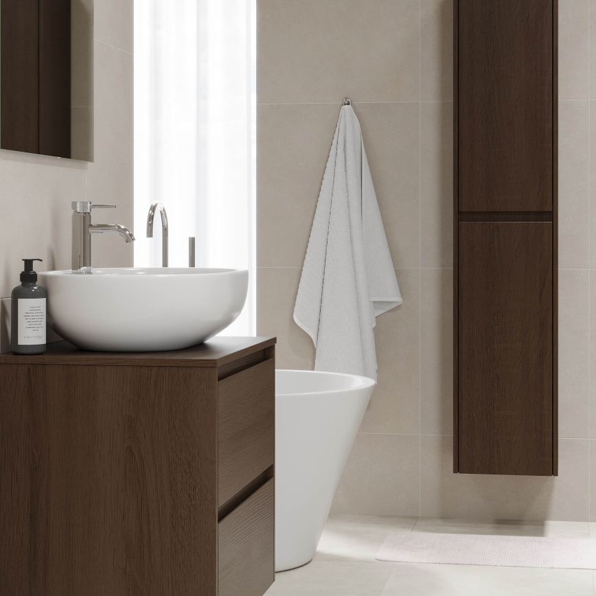 Mobile bagno TRONDHEIM per lavabo 60x57x46 cm, finitura noce