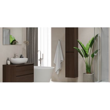 Mobile bagno TRONDHEIM per lavabo 90 cm, noce