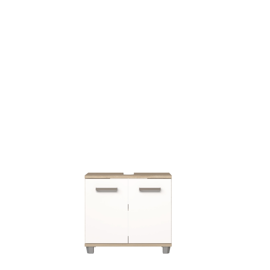 Mobile bagno VENOM bianco/rovere sonoma