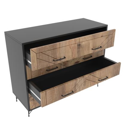 Mobile COMFORT 100x80 cm marrone/nero