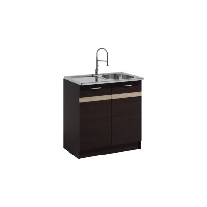 Mobile cucina VALERIA 180 cm rovere sonoma/marrone