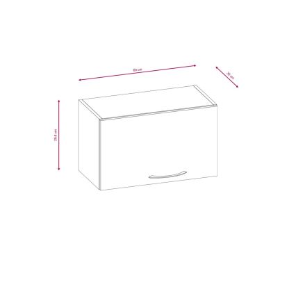 Mobile cucina VALERIA 180 cm rovere sonoma/marrone