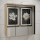 Mobile da bagno a parete con specchio VENOM verde/rovere artisan