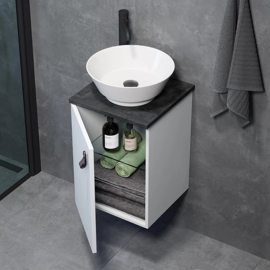 Mobile da bagno bianco SOREN con lavabo