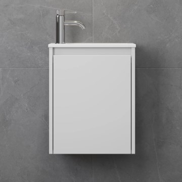 Mobile da bagno con lavabo COMO 40 cm, bianco opaco