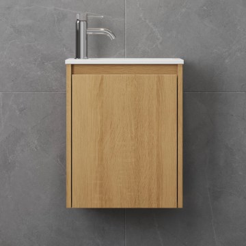 Mobile da bagno con lavabo COMO 40 cm rovere
