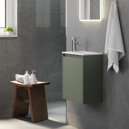 Mobile da bagno con lavabo COMO 40 cm, verde