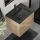 Mobile da bagno con lavabo CONOR 61 cm rovere/nero