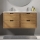 Mobile da bagno con lavabo GRIBSKOV 120 cm beige/rovere/bianco