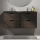 Mobile da bagno con lavabo GRIBSKOV 120 cm marrone/rovere/nero