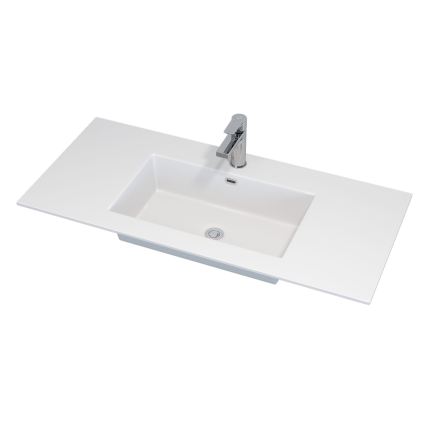 Mobile da bagno con lavabo HELSINKI 100 cm bianco