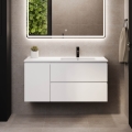 Mobile da bagno con lavabo HELSINKI 115 cm destro/bianco