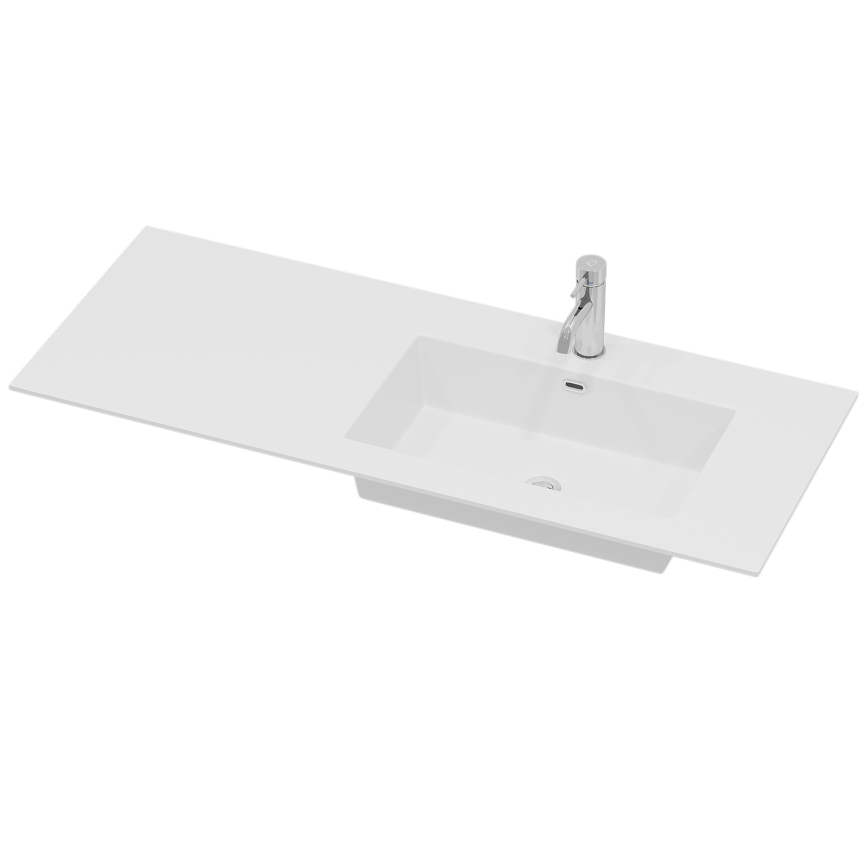 Mobile da bagno con lavabo HELSINKI 115 cm destro/bianco