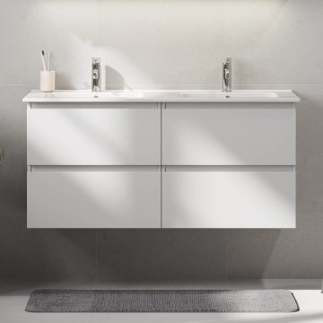 Mobile da bagno con lavabo HELSINKI 120 cm, bianco