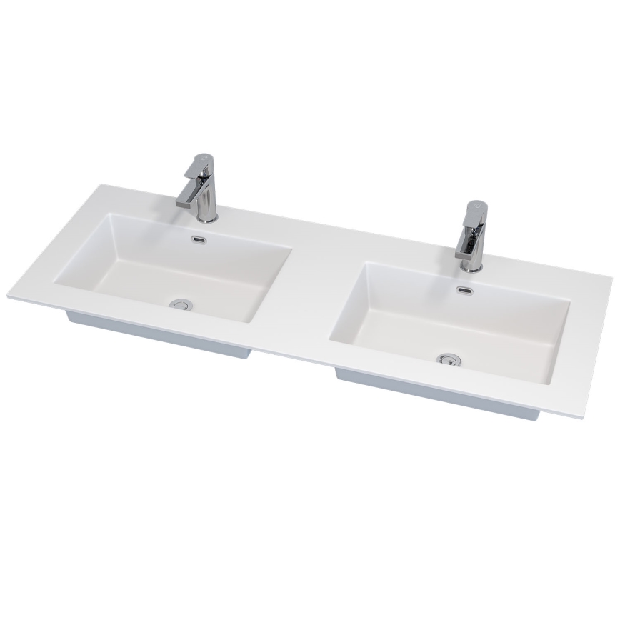 Mobile da bagno con lavabo HELSINKI 120 cm, bianco