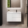 Mobile da bagno con lavabo HELSINKI 95 cm destro/bianco