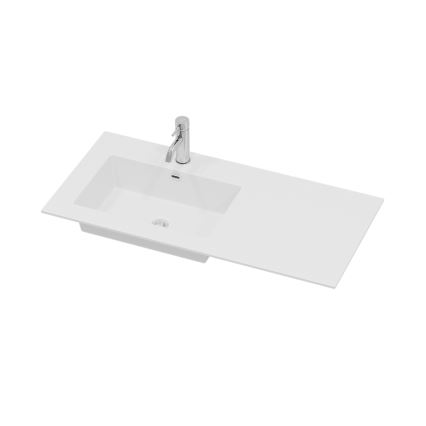 Mobile da bagno con lavabo HELSINKI 95 cm lato sinistro/nero