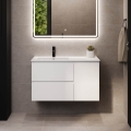 Mobile da bagno con lavabo HELSINKI 95 cm sinistro/bianco