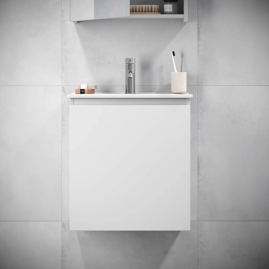 Mobile da bagno con lavabo KENWOOD 51x55x41 cm bianco