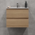 Mobile da bagno con lavabo KENWOOD 61 cm, bianco