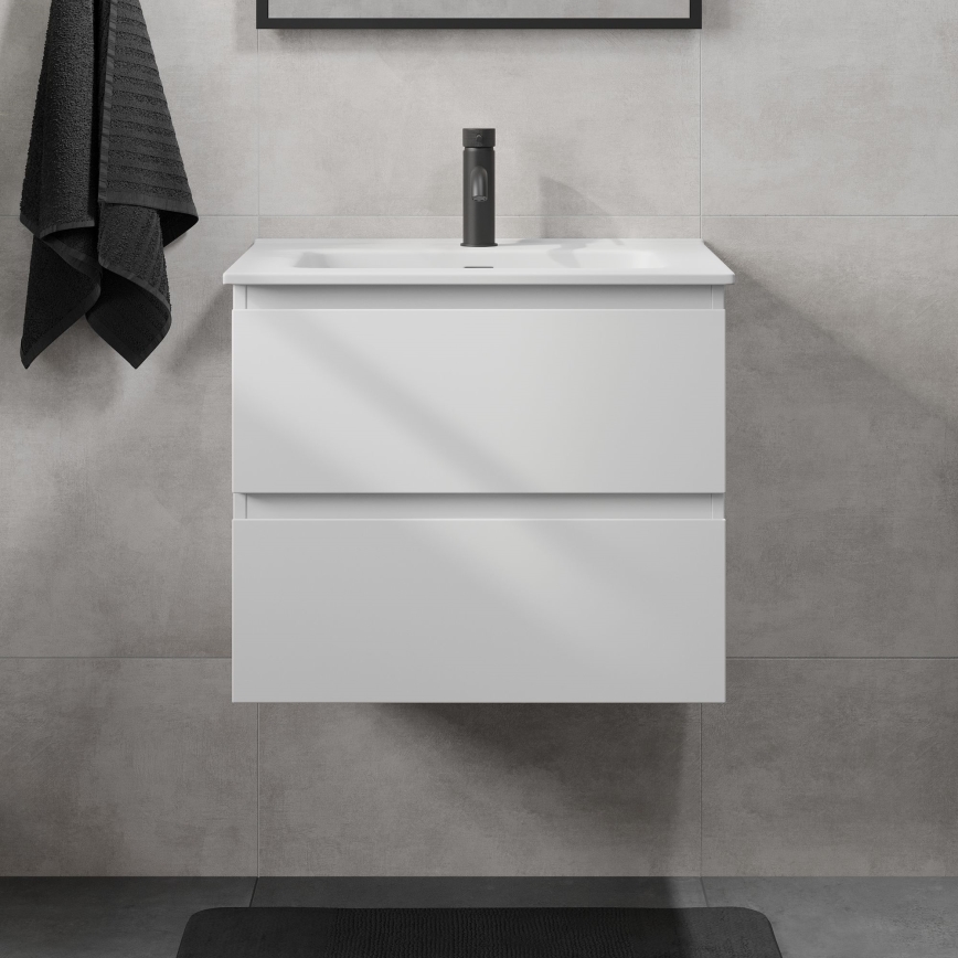 Mobile da bagno con lavabo KENWOOD 61 cm bianco