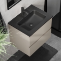 Mobile da bagno con lavabo KENWOOD 61x52x45 cm marakesh/nero
